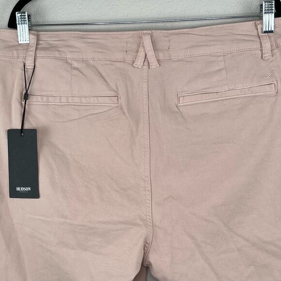 Hudson Light Coral Pink Twill Slim Straight Chino Shorts Size 42 NWT MSRP $135 - Picture 8 of 15